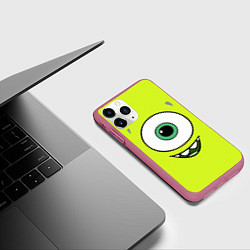 Чехол iPhone 11 Pro матовый Майк Вазовски, цвет: 3D-малиновый — фото 2