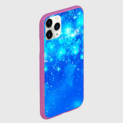 Чехол iPhone 11 Pro матовый Морозное свечение, цвет: 3D-фиолетовый — фото 2