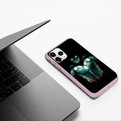 Чехол iPhone 11 Pro матовый Iron Doom, цвет: 3D-розовый — фото 2