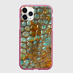 Чехол iPhone 11 Pro матовый Почувствуй себя змеей, цвет: 3D-малиновый
