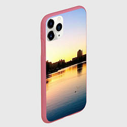 Чехол iPhone 11 Pro матовый Шкиперская гавань в Санкт-Петербурге, цвет: 3D-малиновый — фото 2