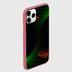 Чехол iPhone 11 Pro матовый Оптический дым текстура, цвет: 3D-малиновый — фото 2