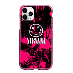 Чехол iPhone 11 Pro матовый Nirvana pink color, цвет: 3D-малиновый