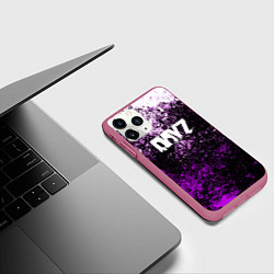 Чехол iPhone 11 Pro матовый Dayz неоновые краски, цвет: 3D-малиновый — фото 2