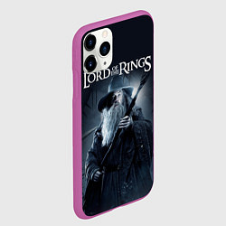 Чехол iPhone 11 Pro матовый Властелин колец - Гендальф маг, цвет: 3D-фиолетовый — фото 2