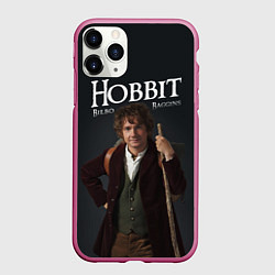Чехол iPhone 11 Pro матовый Бильбо Хоббит, цвет: 3D-малиновый