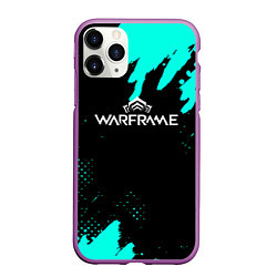 Чехол iPhone 11 Pro матовый Warframe краски голубые, цвет: 3D-фиолетовый