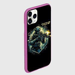 Чехол iPhone 11 Pro матовый Counter Strike 2 - stormtrooper, цвет: 3D-фиолетовый — фото 2