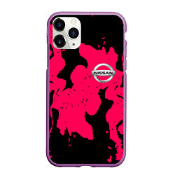 Чехол iPhone 11 Pro матовый Nissan fire pink, цвет: 3D-фиолетовый