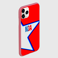 Чехол iPhone 11 Pro матовый NBA star, цвет: 3D-малиновый — фото 2