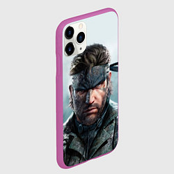Чехол iPhone 11 Pro матовый Snake Solid - metal gear, цвет: 3D-фиолетовый — фото 2