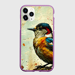 Чехол iPhone 11 Pro матовый Кукушка, цвет: 3D-фиолетовый