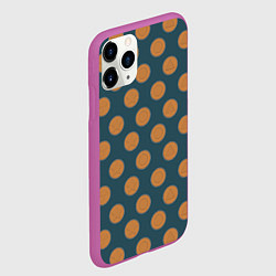 Чехол iPhone 11 Pro матовый Игра в кальмара печенье, цвет: 3D-фиолетовый — фото 2