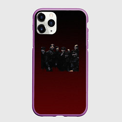 Чехол iPhone 11 Pro матовый Красная Армия - День Победы, цвет: 3D-фиолетовый
