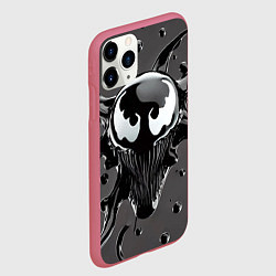 Чехол iPhone 11 Pro матовый Морда Венома - ядовитая слизь, цвет: 3D-малиновый — фото 2