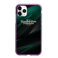 Чехол iPhone 11 Pro матовый Kingdom Come Deliverance 2 green black, цвет: 3D-фиолетовый