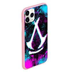 Чехол iPhone 11 Pro матовый Assassins creed shadows - neon color, цвет: 3D-баблгам — фото 2