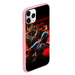 Чехол iPhone 11 Pro матовый Assassins Creed Тени, цвет: 3D-баблгам — фото 2