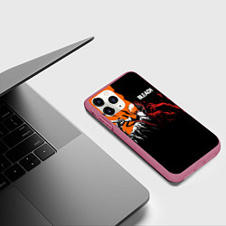 Чехол iPhone 11 Pro матовый Bleach Ичиго Куросаки, цвет: 3D-малиновый — фото 2