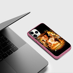 Чехол iPhone 11 Pro матовый Индиана Джонс: королевство хрустального черепа, цвет: 3D-малиновый — фото 2