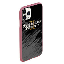 Чехол iPhone 11 Pro матовый Kingdom come 2 - монохромный, цвет: 3D-малиновый — фото 2