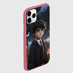 Чехол iPhone 11 Pro матовый Серьезный Гарри Поттер, цвет: 3D-малиновый — фото 2