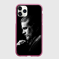 Чехол iPhone 11 Pro матовый Sons Of Anarchy - Jax, цвет: 3D-малиновый
