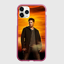 Чехол iPhone 11 Pro матовый Дин Винчестер - Сверхъестественное, цвет: 3D-малиновый