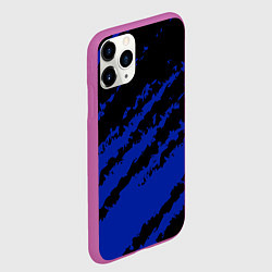 Чехол iPhone 11 Pro матовый The color is black and blue, цвет: 3D-фиолетовый — фото 2
