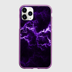 Чехол iPhone 11 Pro матовый Lightning, цвет: 3D-фиолетовый