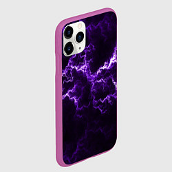 Чехол iPhone 11 Pro матовый Lightning, цвет: 3D-фиолетовый — фото 2