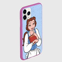 Чехол iPhone 11 Pro матовый Beautiful Belle - big pictures, цвет: 3D-фиолетовый — фото 2