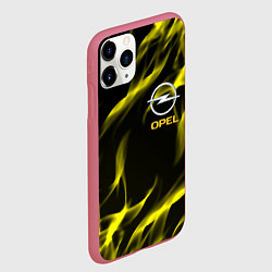 Чехол iPhone 11 Pro матовый Opel огненный стиль, цвет: 3D-малиновый — фото 2