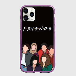 Чехол iPhone 11 Pro матовый Friends - Central park, цвет: 3D-фиолетовый