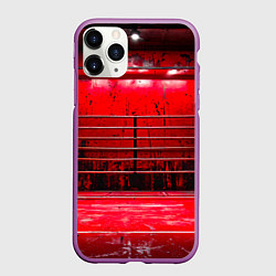 Чехол iPhone 11 Pro матовый Красный ринг, цвет: 3D-фиолетовый