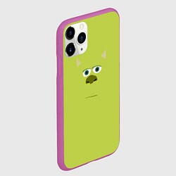 Чехол iPhone 11 Pro матовый Майк Салливан лицо, цвет: 3D-фиолетовый — фото 2