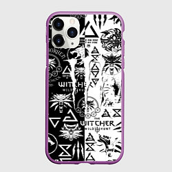 Чехол iPhone 11 Pro матовый Monster energy логотипы игр, цвет: 3D-фиолетовый