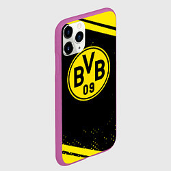Чехол iPhone 11 Pro матовый Borussia полосы, цвет: 3D-фиолетовый — фото 2