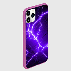 Чехол iPhone 11 Pro матовый Color purple black, цвет: 3D-фиолетовый — фото 2