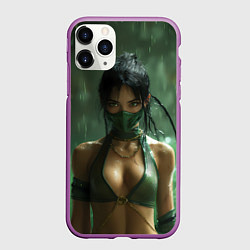 Чехол iPhone 11 Pro матовый Jade мортал комбат, цвет: 3D-фиолетовый