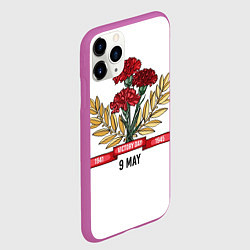 Чехол iPhone 11 Pro матовый 9 Мая victory day, цвет: 3D-фиолетовый — фото 2