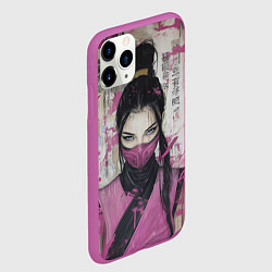 Чехол iPhone 11 Pro матовый Милина в японском стиле, цвет: 3D-фиолетовый — фото 2
