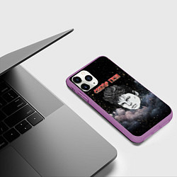 Чехол iPhone 11 Pro матовый Голова Юры Хоя Сектор газа, цвет: 3D-фиолетовый — фото 2