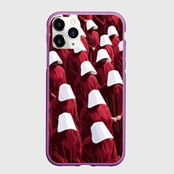 Чехол iPhone 11 Pro матовый Рассказ служанки паттерн, цвет: 3D-фиолетовый