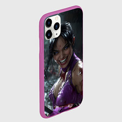 Чехол iPhone 11 Pro матовый Счастливая Милина МК, цвет: 3D-фиолетовый — фото 2