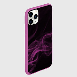 Чехол iPhone 11 Pro матовый Color smoke pink, цвет: 3D-фиолетовый — фото 2