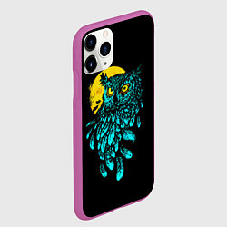 Чехол iPhone 11 Pro матовый Night owl, цвет: 3D-фиолетовый — фото 2