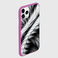 Чехол iPhone 11 Pro матовый Шерсть волка, цвет: 3D-фиолетовый — фото 2