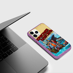 Чехол iPhone 11 Pro матовый Красная Плесень - Бульбец Титанику, цвет: 3D-фиолетовый — фото 2