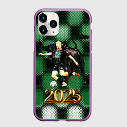 Чехол iPhone 11 Pro матовый ФК Краснодар чемпион РПЛ 2025, цвет: 3D-фиолетовый
